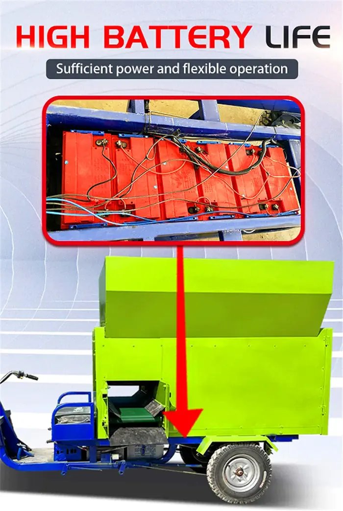 Electric Three Wheel Feed Cart — factory photo 9
