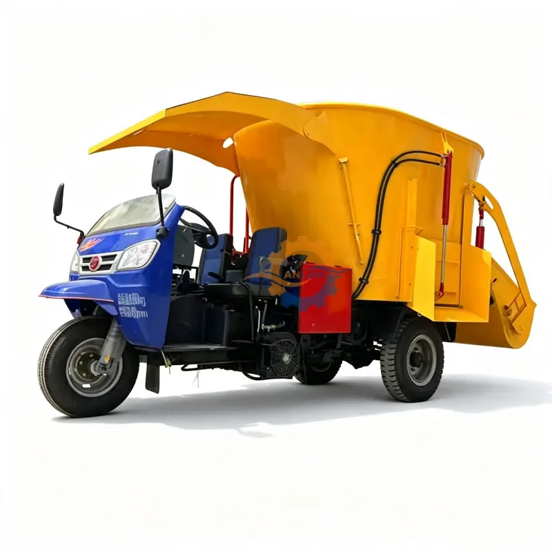 Three Wheel Vertical TMR Mixer Cart — factory photo 2