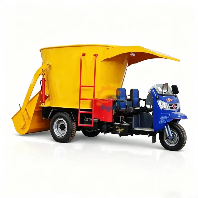 Three Wheel Vertical TMR Mixer Cart — factory photo 4