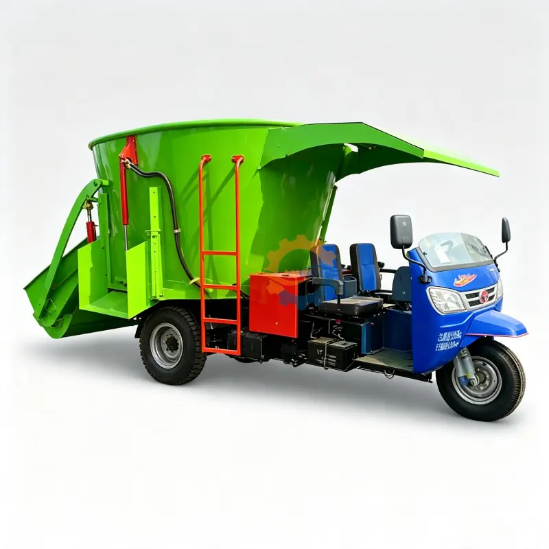 Three Wheel Vertical TMR Mixer Cart — factory photo 6