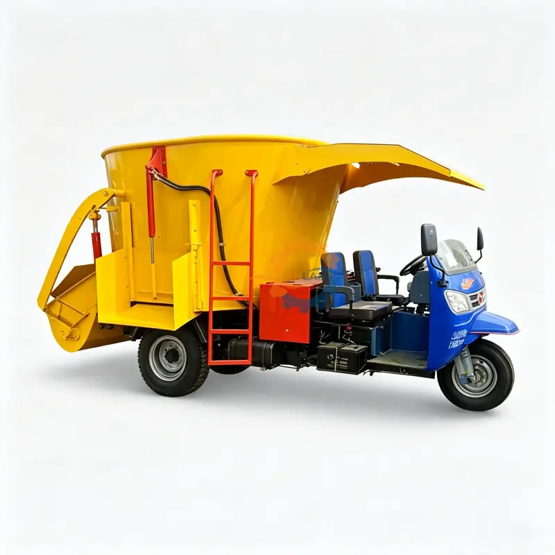 Three Wheel Vertical TMR Mixer Cart — factory photo 7