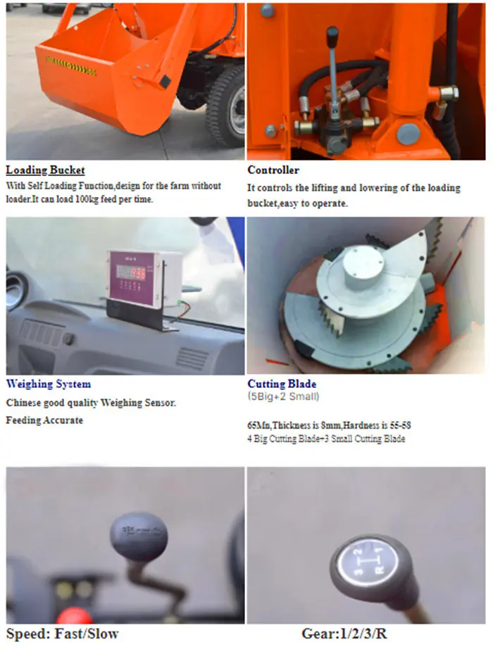 Three Wheel Vertical TMR Mixer Cart — factory photo 13